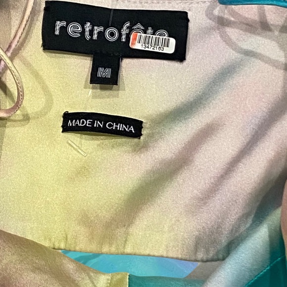 Retrofete  Marelene  silk tie dye maxi dress - Picture 4 of 4